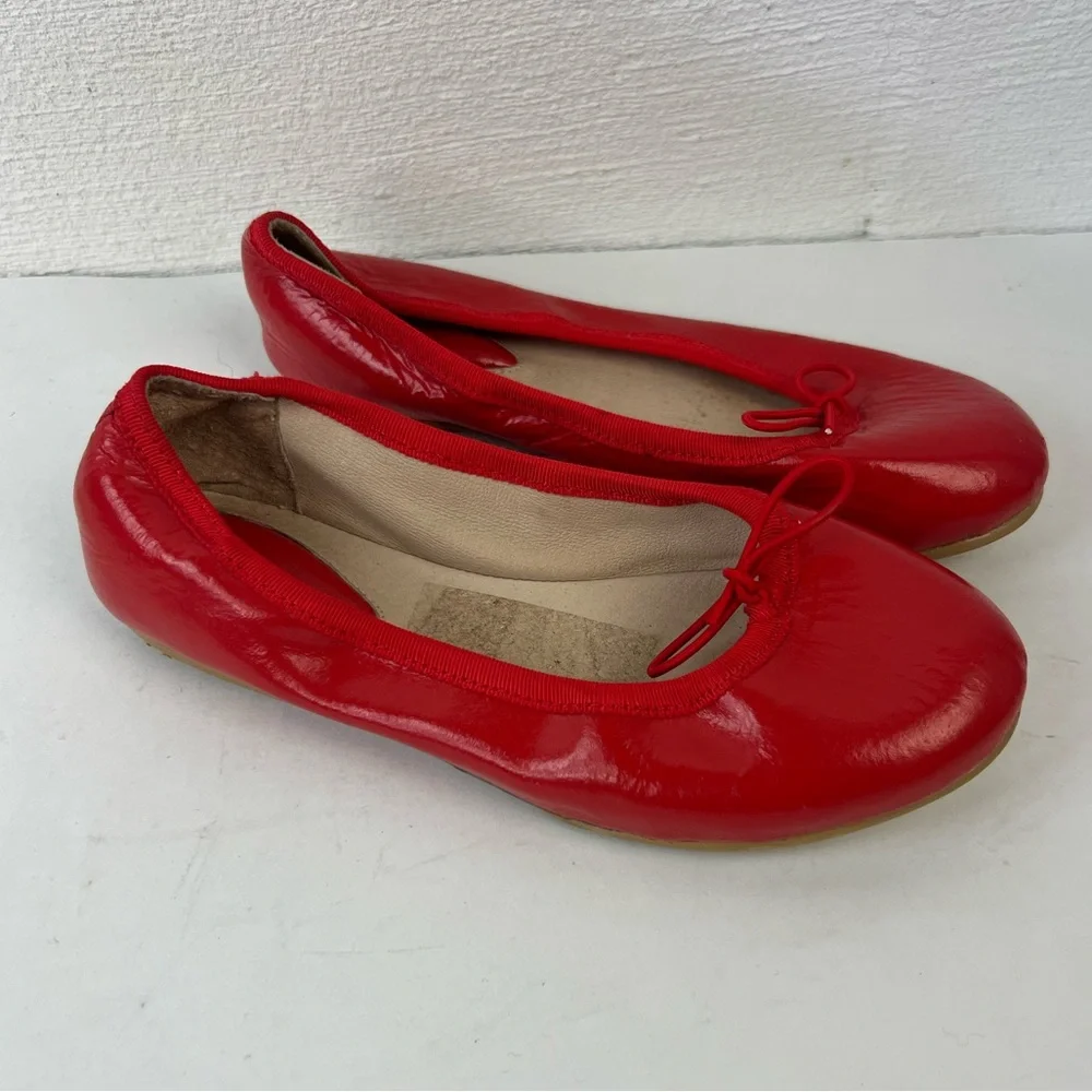 Bloch red leather ballet flats, 31